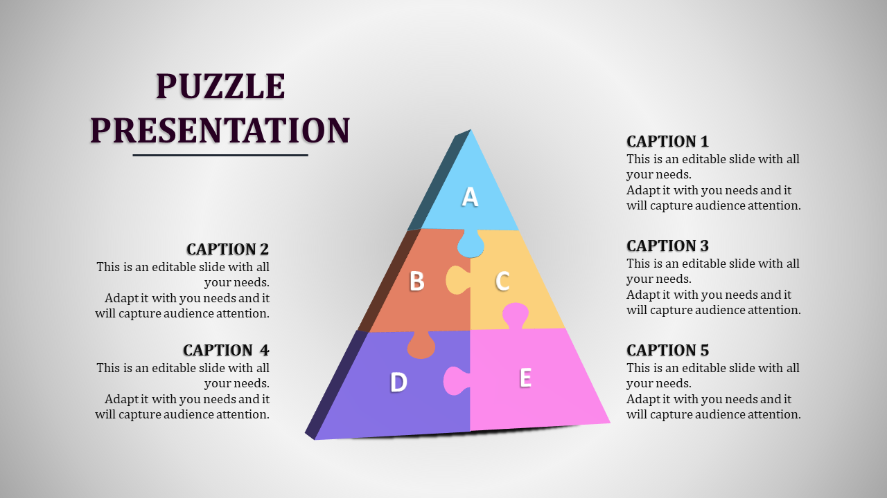Wonderful Puzzle PPT Template Slide Presentation Template